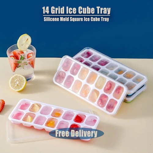 Grid ice cube tray silicone - cube,