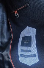 Fisk of Oslo Slim Fit Blue Polyester Blend Blazer Jacket 38R