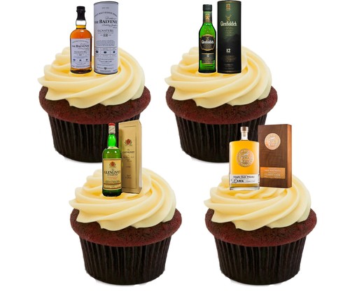 Whisky lover edible cupcake - lover,