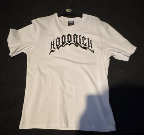 Hoodrich white logo graphic - white,