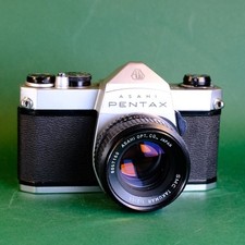 Asahi Pentax Spotmatic SP 1000 35mm Film SLR Camera & 50mm 1.8 Lens