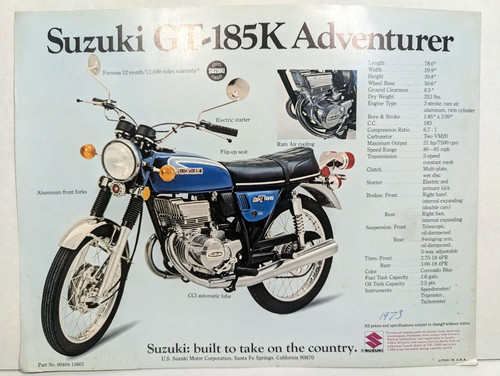 Vintage 1973 suzuki 500k - vintage,