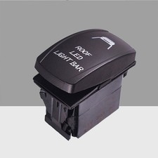 5pin Car Boat Toggle Roof Led Light Bar Rocker Switch 12V 24V Fog Lamp (Black)