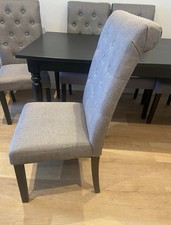 Set of 8 Dining Chairs –