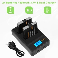 2x NB-6L NB-6LH Battery +