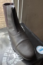 New Toggi Abbot Leather Zipped Jodhpur Boots Brown/Black Reduced