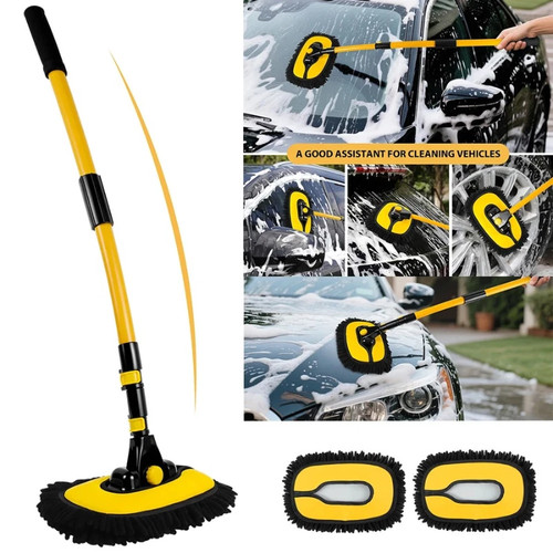 Telescopic car cleaning brush - car,