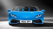 HU12 SPY Lambo Lamborghini HURACAN Reg Number Plate F1 coupe Spyder STO STJ V10