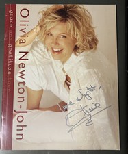 Olivia Newton-John Hand Signed Certified TOUR BOOK PROGRAM JSA