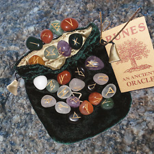VIKING GEMSTONE RUNES STONES
