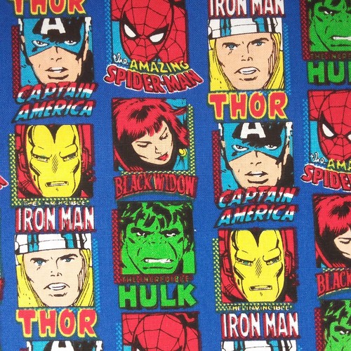 Marvel comics cotton fabric - comics,
