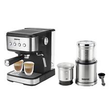 GEEPAS 20 Bar Espresso Cappuccino Coffee Machine & 200W Coffee Grinder Set