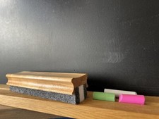 Traditional Felt Blackboard Chalk Board Whiteboard Eraser Rubber Duster Cleaner