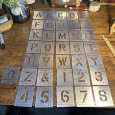 Aluminium Stencil Set A-Z 0-9