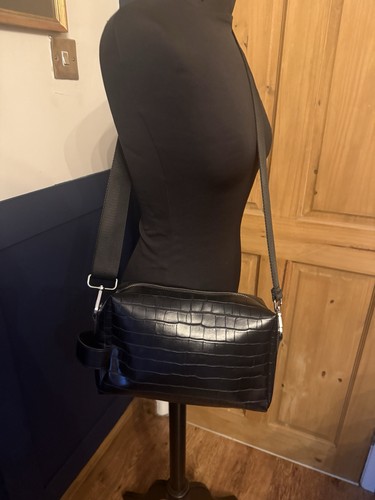 Zara black faux leather - zara,