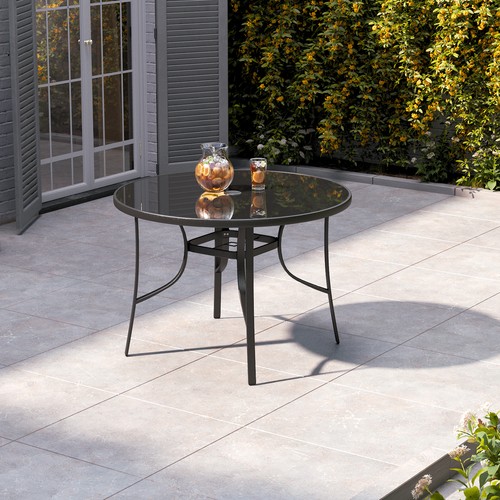 105cm black round - round, garden