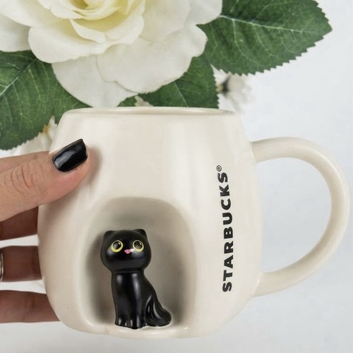 Starbucks black cat pumpkin - starbucks,