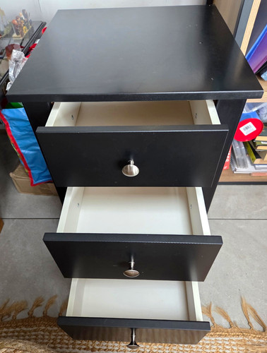Habitat black drawer - black,