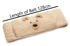 Fleece Waist Wrap Hot Water Bottle & Cover 1lt Choose Grey, or Brown Bear