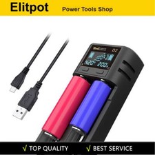 2 Slots USB LCD Smart Battery