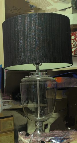 Large heavy table lamp - , black