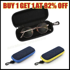 Denim Effect Zip Glasses / Spectacles Case 3 Colours