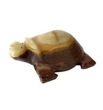 Vintage Hand Carved Green Onyx Turtle Tortoise Figurine To Bring Prosperity