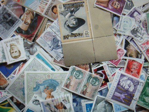 Famous people stamps - 50,