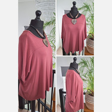 LADIES WOMENS BOXY batwing top