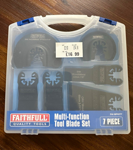 Faithfull 7pc metal - faithfull, bi-metal