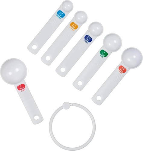 Plastic measuring spoons set - spoons,,