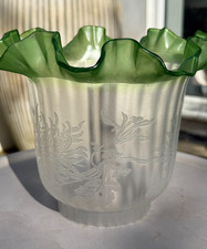 antique small green wavy top