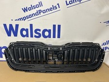 SKODA SCALA FRONT BUMPER UPPER GRILL 2019 - 2022 MODELS NEW GENUINE 657853653A