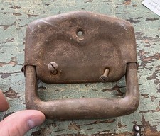 Vintage Old Metal Trunk Hinged