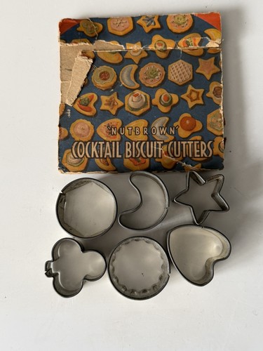 Vintage nutbrown tin metal - vintage,