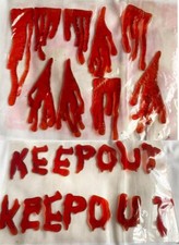 Gel Stickers Keep Out Halloween Window Stickers Decoration