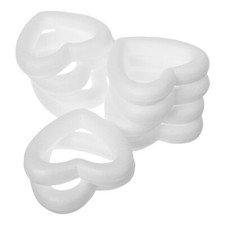 10Pcs Heart Shaped Foam Wreath
