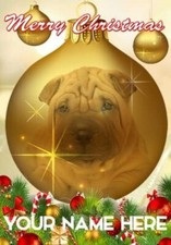 Shar-Pei Puppy Dog Bauble