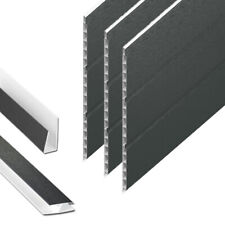 Hollow Soffit Board Grey 5m Cladding UPVC Anthracite Panel Cladding Sheet 300mm