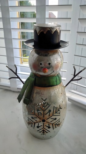 Indoor outdoor metal - indoor/outdoor, snowman