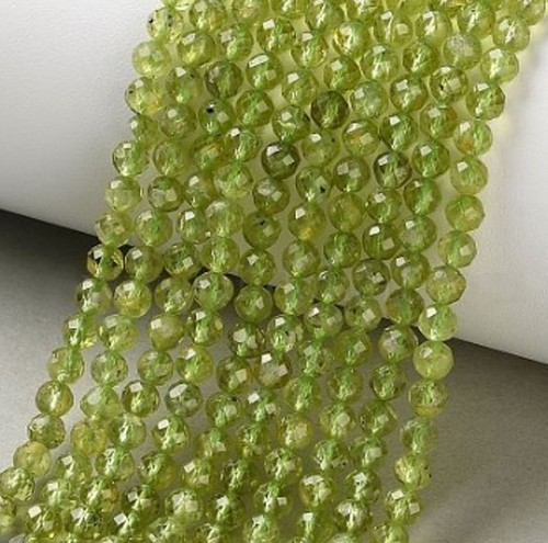 Natural faceted green peridot - natural,