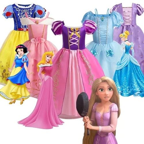 Princess dresses girls mesh - princess,