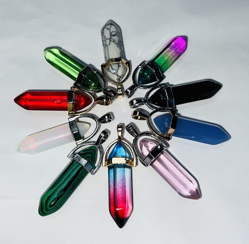 Bullet charm pendants - 10,