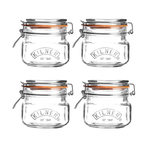 Kilner clip top jar - top, square