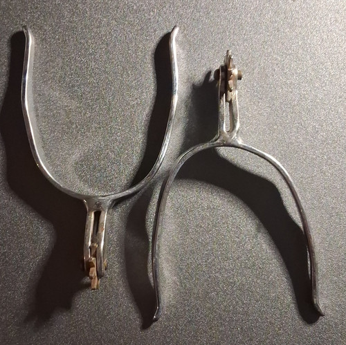 Metal spur rowel spurs pair - metal,
