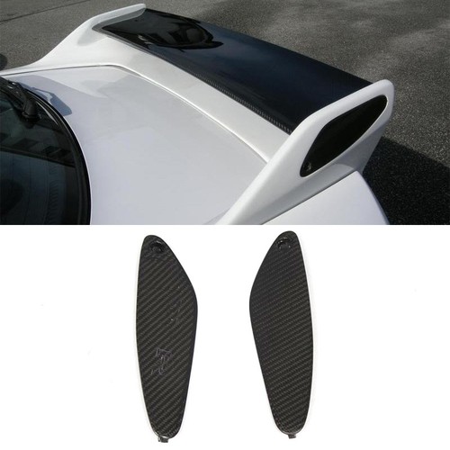 Carbon fiber rear spoiler end - rear,