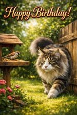 Norwegian Forest Cat Birthday