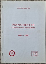 Manchester Corporation Transport 1906 – 1969 Fleet History bus PSV Circle PB 