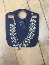M&s Costume Jewllery Statement Knecklace  New