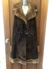 B20new design  100% Vintage real Mink With Cow Hide fur Waistcoat Gilet